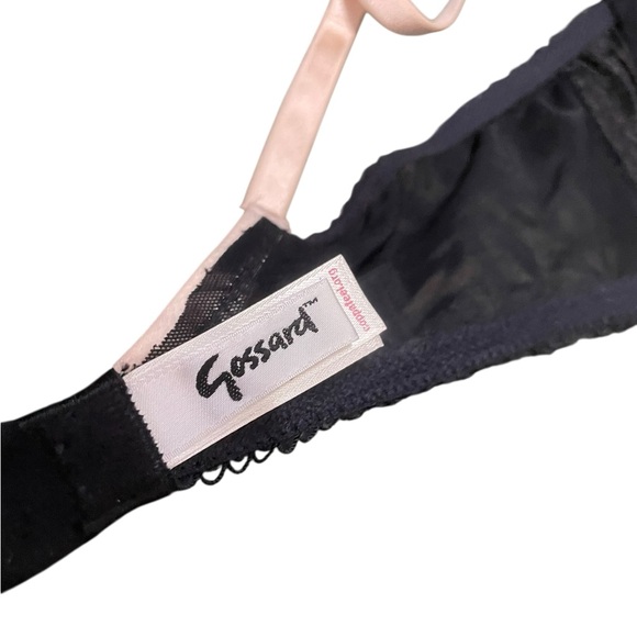Gossard Superboost Lace No Padded Plunge Bra Black Ivory Lace Size 32C - Picture 9 of 11